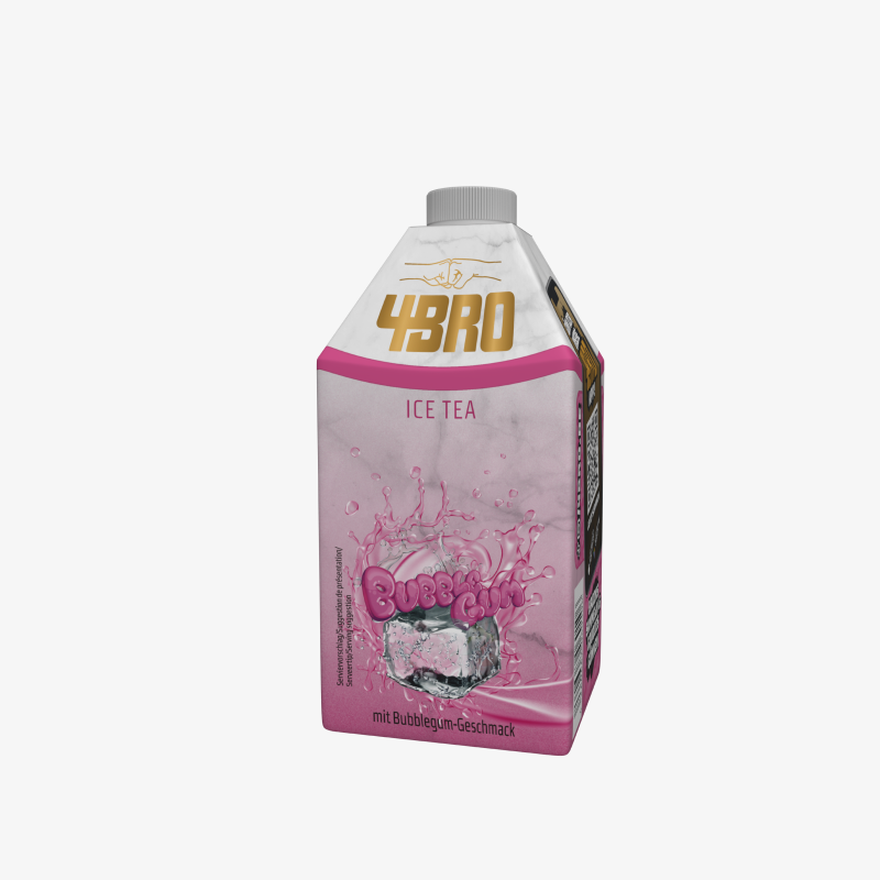 4BRO Ice Tea Bubble Gum 8x500ml